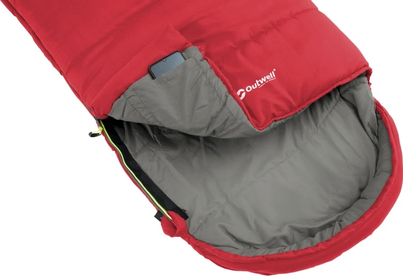 Outwell Campion Kinderslaapzak - Rood 2 Outwell Campion Kinderslaapzak - Rood - Afbeelding 2