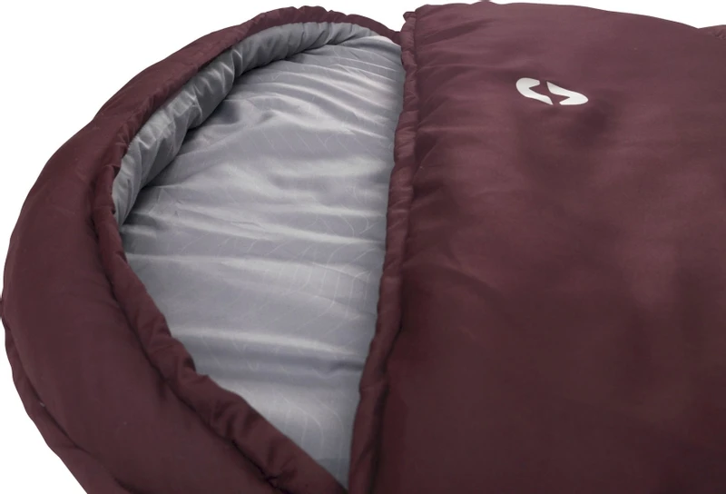 Outwell Campion Lux Slaapzak - Aubergine Rood 4 Outwell Campion Lux Slaapzak - Aubergine Rood - Afbeelding 4