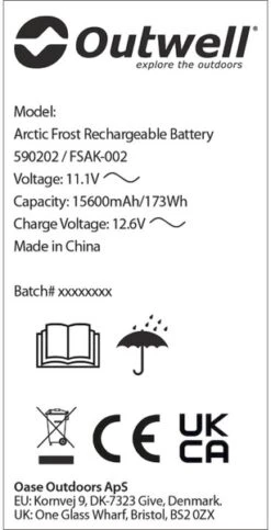 Outwell Oplaadbare Accu Voor Arctic Frost Koelboxen 7 Outwell Oplaadbare Accu Voor Arctic Frost Koelboxen -Campingserie Winkel 1069 1900 accu 4