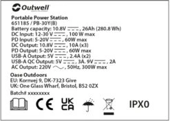 Outwell Akira 300 Power Station Draagbare Lithiumaccu -Campingserie Winkel 1070 1900 9f7df4ed c5db 4795 9fdb 697116fe000d 1280x960