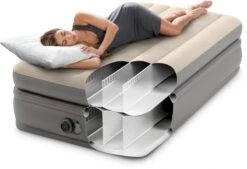 Intex Prime Comfort Luchtbed - Eenpersoons - Ingebouwde Elektrische Pomp -Campingserie Winkel 1320 1900 64162 inuse 2023 300