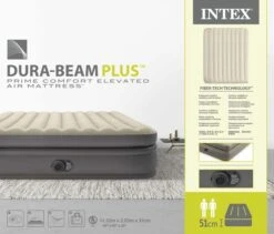 Intex Prime Comfort Luchtbed - Queensize - Ingebouwde Elektrische Pomp -Campingserie Winkel 1621 1900 64164nd pkg 2023 300