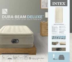 Intex Ultra Plush Luchtbed - Eenpersoons - Ingebouwde Elektrische Pomp -Campingserie Winkel 1663 1900 64426nd pkg 2023 300