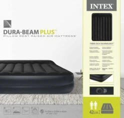 Intex Pillow Rest Raised Luchtbed - Queensize - Ingebouwde Elektrische Pomp -Campingserie Winkel 1810 1900 64124nd pkg 2023 300