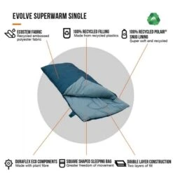 Vango Evolve Superwarm Slaapzak - Blauw -Campingserie Winkel 1900 1783 evolve superwarm single 8