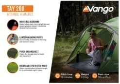 Vango Tay 200 Koepeltent - 2 Persoons - Groen 14 Vango Tay 200 Koepeltent - 2 Persoons - Groen -Campingserie Winkel 1900 1783 tay 200 3