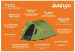 Vango Tay 300 Koepeltent - 3 Persoons - Groen -Campingserie Winkel 1900 1783 tay 300 3