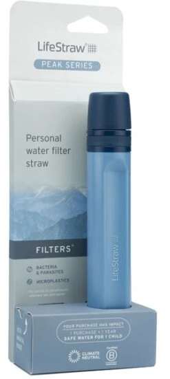 Lifestraw Peak Personal Straw Waterfilter - Blauw -Campingserie Winkel 1900 1900 00104064 06