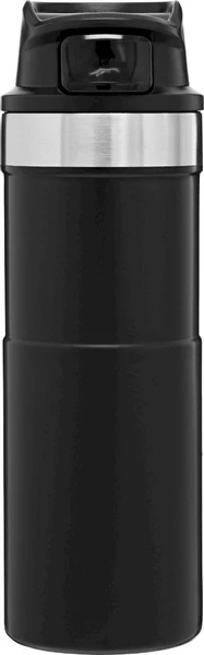 Stanley The Trigger-Action Travel Thermosfles - 470 Ml - Mat Zwart 3 Stanley The Trigger-Action Travel Thermosfles - 470 Ml - Mat Zwart - Afbeelding 3