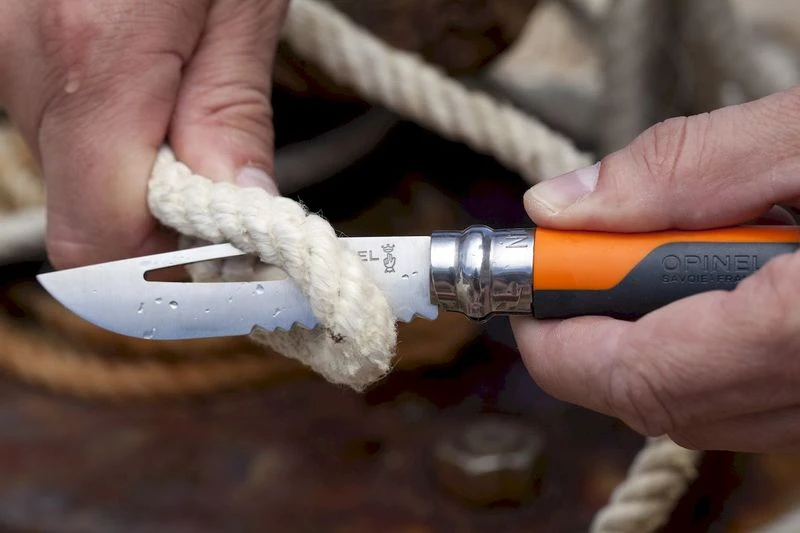 Opinel N°08 Outdoor Zakmes - Oranje 3 Opinel N°08 Outdoor Zakmes - Oranje - Afbeelding 3