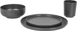 Bo-Camp Patom Melamine Serviesset - 16-delig - Antraciet -Campingserie Winkel 486 1200 6181462 03