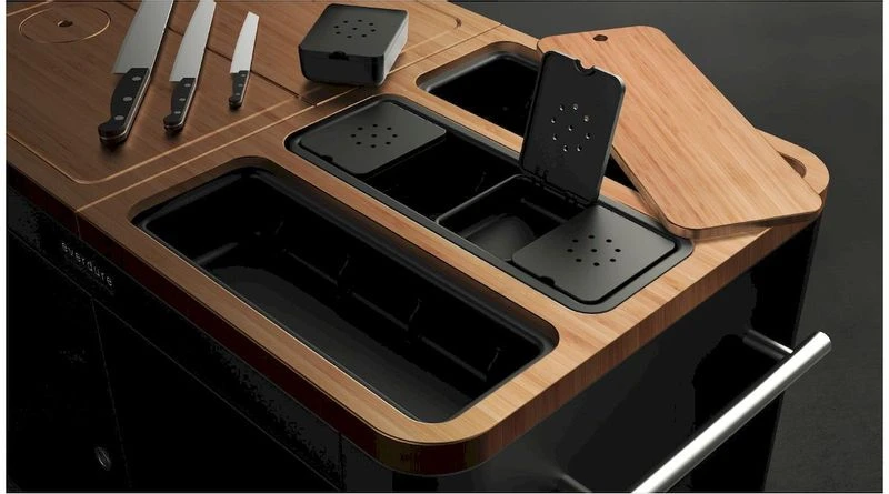 Everdure Barbecue Prep Kitchen - Mat Zwart 4 Everdure Barbecue Prep Kitchen - Mat Zwart - Afbeelding 4