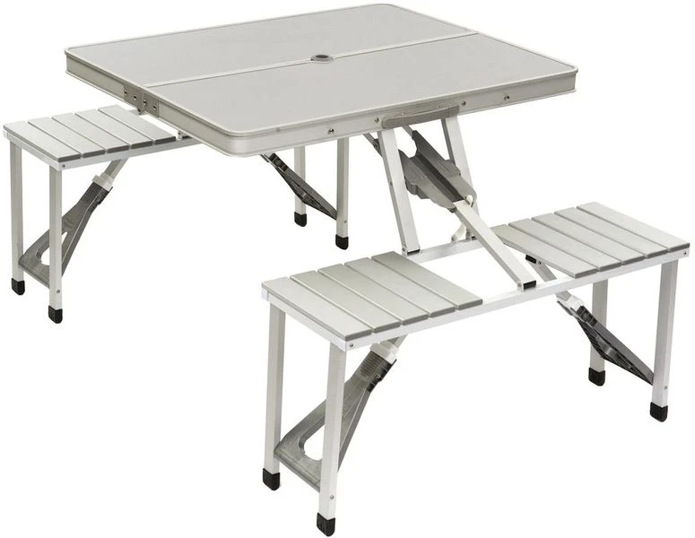 Bo-Camp 136 X 85 Inklapbare Picknicktafel - Aluminium 1 Bo-Camp 136 X 85 Inklapbare Picknicktafel - Aluminium