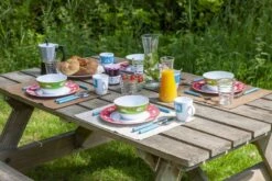 Bo-Camp Happy Camp Melamine Serviesset - 12-delig -Campingserie Winkel 900 1350 6181380 07