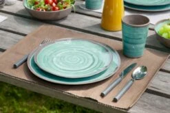Bo-Camp Halo Melamine Serviesset - 12-delig - Aqua 11 Bo-Camp Halo Melamine Serviesset - 12-delig - Aqua -Campingserie Winkel 900 1350 6181392 06