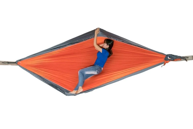 Ticket To The Moon Hangmat 2 Persoons Original Double - Orange/Dark Grey 3 Ticket To The Moon Hangmat 2 Persoons Original Double - Orange/Dark Grey - Afbeelding 3