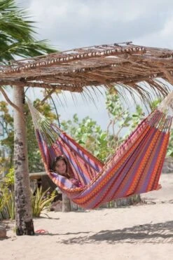 La Siesta Carolina 2 Persoons Hangmat - Flowers -Campingserie Winkel 900 598 cah16 2 ambiance 203