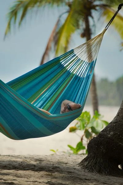 La Siesta Flora Kingsize 2 Persoons Hangmat - Curacao 3 La Siesta Flora Kingsize 2 Persoons Hangmat - Curacao - Afbeelding 3