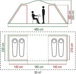 Coleman Spruce Falls 4 Vis-a-vis Tent - 4 Persoons 9 Coleman Spruce Falls 4 Vis-a-vis Tent - 4 Persoons -Campingserie Winkel 900 917 spruce falls 7