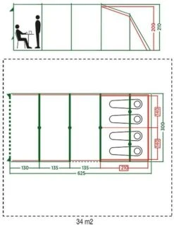 Coleman Vail Long Tunneltent - 4 Persoons -Campingserie Winkel 972 1900 coleman vail long tunneltent 4 persoons 4
