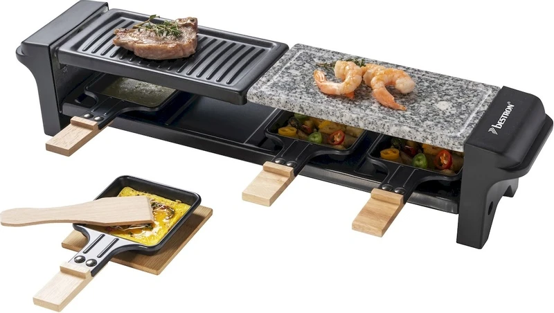 Bestron Raclette/Steengrill - 4 Personen 3 Bestron Raclette/Steengrill - 4 Personen - Afbeelding 3