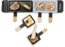 Bestron Raclette/Steengrill - 4 Personen 16 Bestron Raclette/Steengrill - 4 Personen -Campingserie Winkel bestron raclettesteengrill 4 personen 5