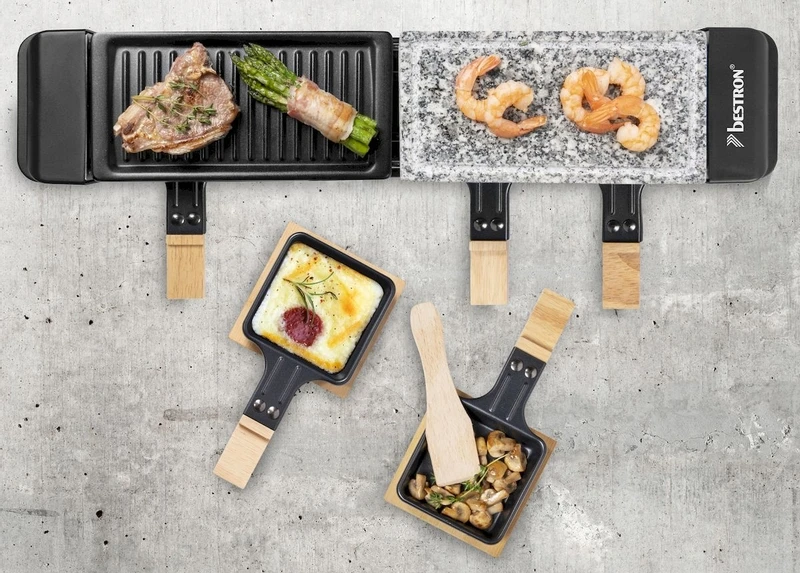 Bestron Raclette/Steengrill - 4 Personen 7 Bestron Raclette/Steengrill - 4 Personen - Afbeelding 7