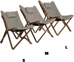 Bo-Camp Urban Outdoor Bloomsbury Vlinderstoel - Beige - M -Campingserie Winkel bo camp bloomsburry relaxstoel m beige 3 1
