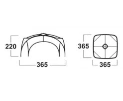 Husky Broof L Partytent 11 Husky Broof L Partytent -Campingserie Winkel broofl afmetingen