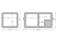 Dometic CFX3 75 Beschermhoes -Campingserie Winkel cfx3 75