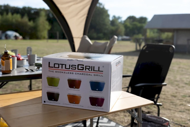 LotusGrill XL Hybrid Houtskoolbarbecue - Rood 5 LotusGrill XL Hybrid Houtskoolbarbecue - Rood - Afbeelding 5