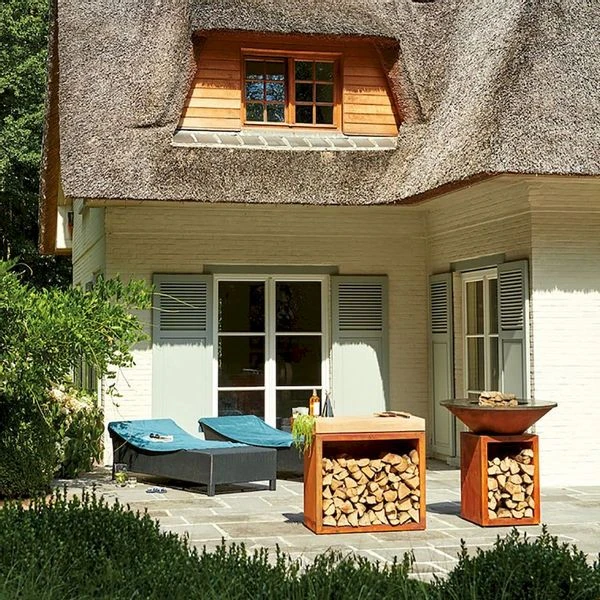 OFYR Butcher Block Storage 90 Corten - Teak Wood - Afbeelding 5