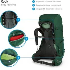 Osprey Rook Backpack - 65 Liter - Zwart 18 Osprey Rook Backpack - 65 Liter - Zwart -Campingserie Winkel osprey rook features
