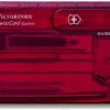 Victorinox SwissCard Quattro Multitool - Transparant Rood