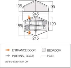 Vango Nevis 200 Tunneltent - 2 Persoons 8 Vango Nevis 200 Tunneltent - 2 Persoons -Campingserie Winkel vango nevis 200 2