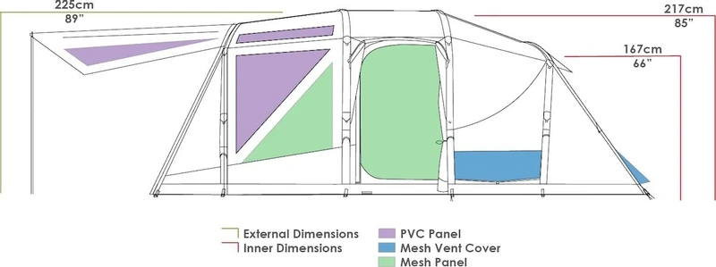 Zempire Aero TL Pro Opblaasbare Tent - 5 Persoons 17 Zempire Aero TL Pro Opblaasbare Tent - 5 Persoons - Afbeelding 17