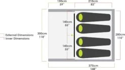 Zempire Evo TS Opblaasbare Tent - 4 Persoons -Campingserie Winkel zempire evo ts opblaasbare tent 7