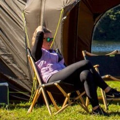 Zempire Roco Lounger V2 Vlinderstoel - Zwart -Campingserie Winkel zempire roco lounger v2 vlinderstoel zwart 1