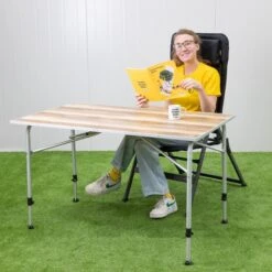 Dometic Zero Light Oak Large Campingtafel - 120 X 70 Cm -Campingserie Winkel zerolightoaklarge 4